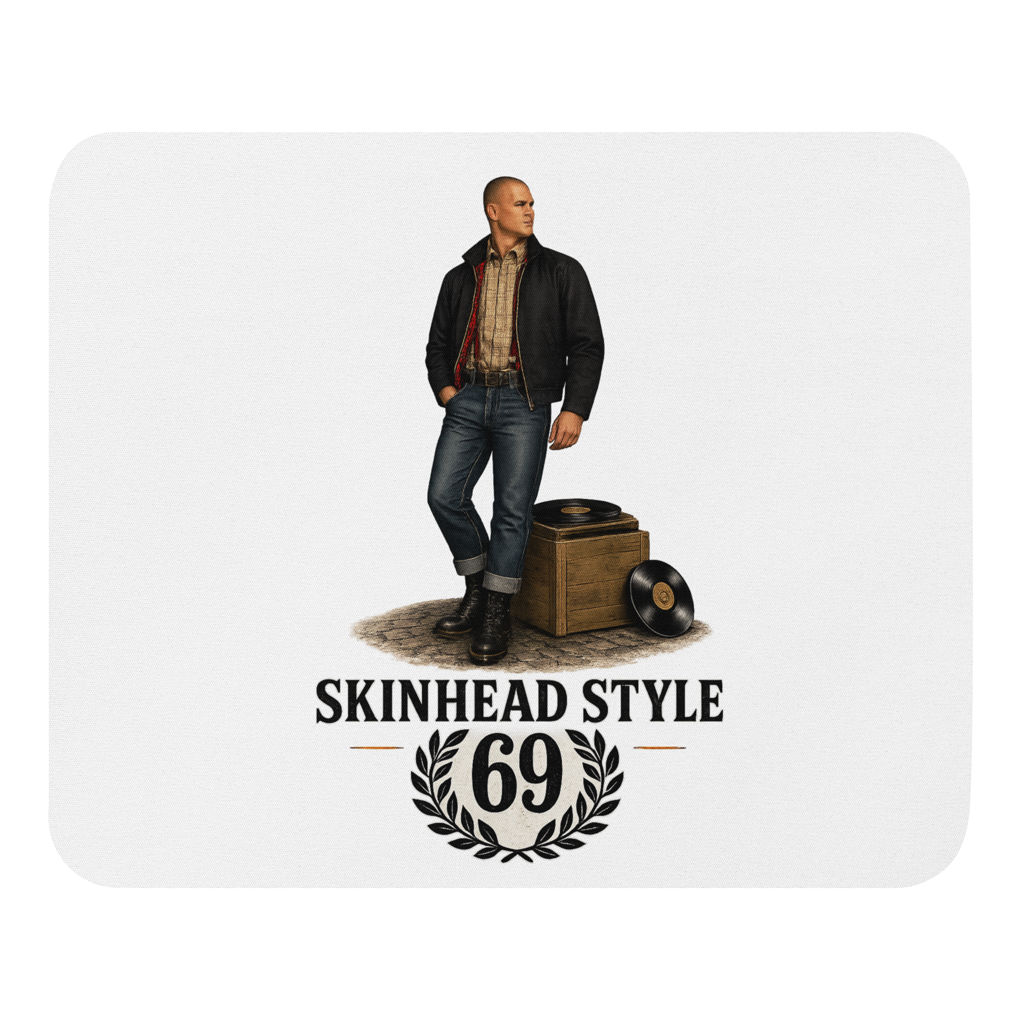 Skinhead style "69" Mouse pad