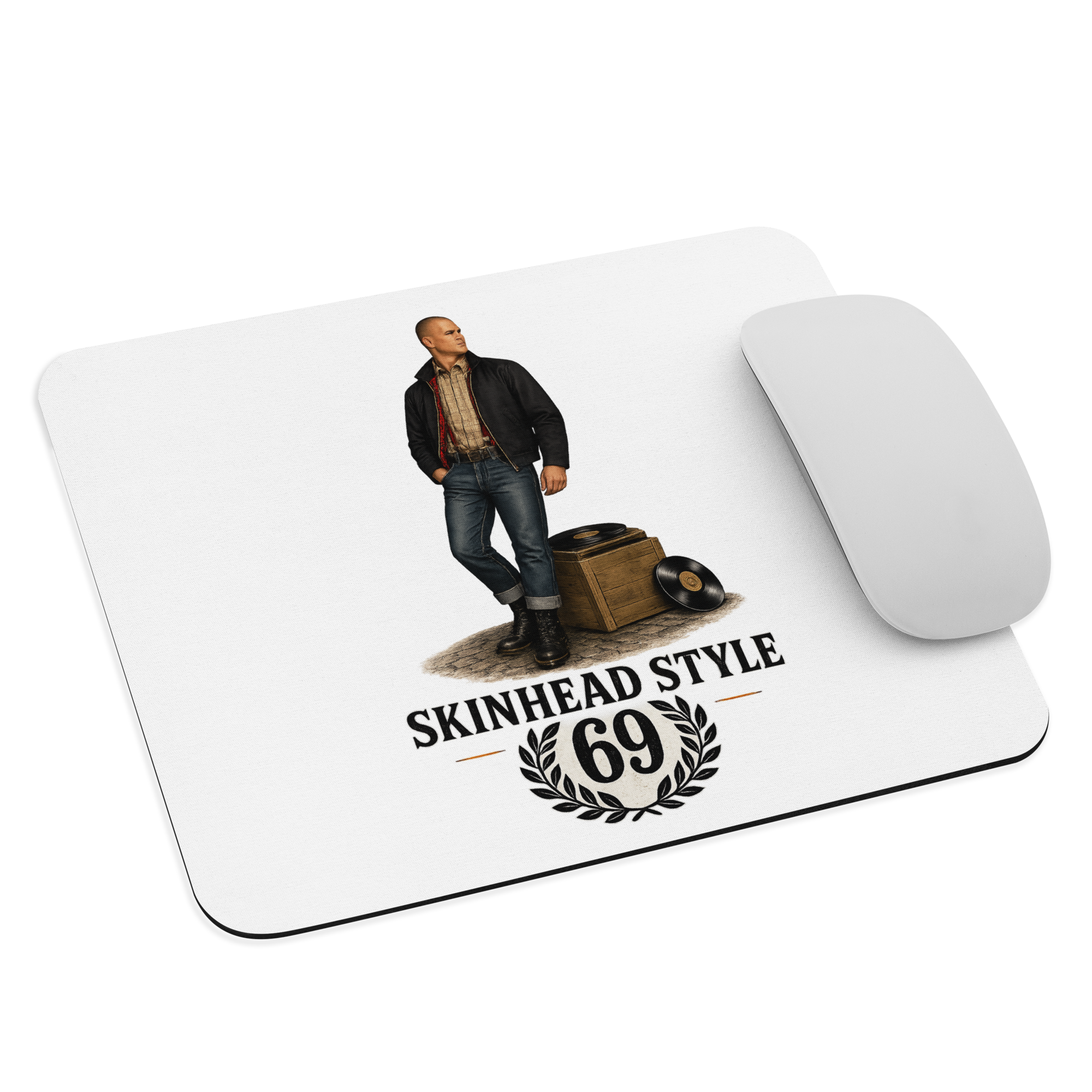 Skinhead style "69" Mouse pad